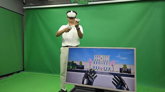 VR체험형 콘텐츠 제작 장면