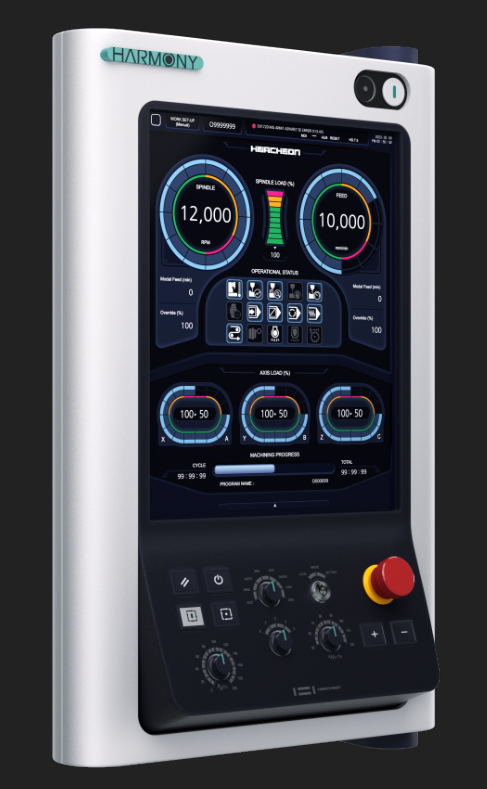 한국은 2019년 일본의 소재, 부품, 장비 분야 수출규제 조치가 제조장비 CNC까지 확대될 것을 우려해 국산화를 추진해 왔다. 6년이 지난 올해 CNC국산화에 성공했다. 사진은 국산 CNC의 조작부. (산업통상자원부 제공)