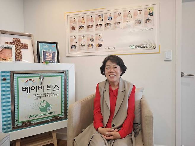 Babybox Korea's managing director Hwang Min-sook poses for a photograph after an interview. (Shin Ji-hye/The Korea Herald)