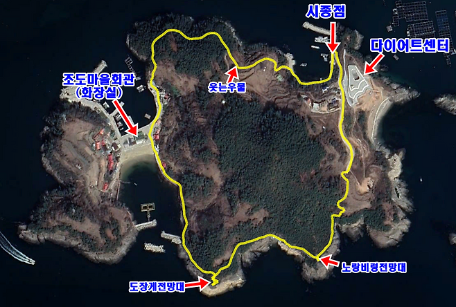 경남 남해군 미조면 조도 도보여행길. 경남도 제공