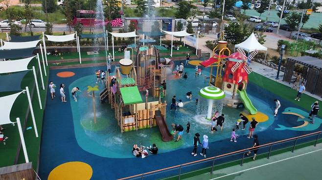 침촌근린공원 물놀이터. /포항시 제공
