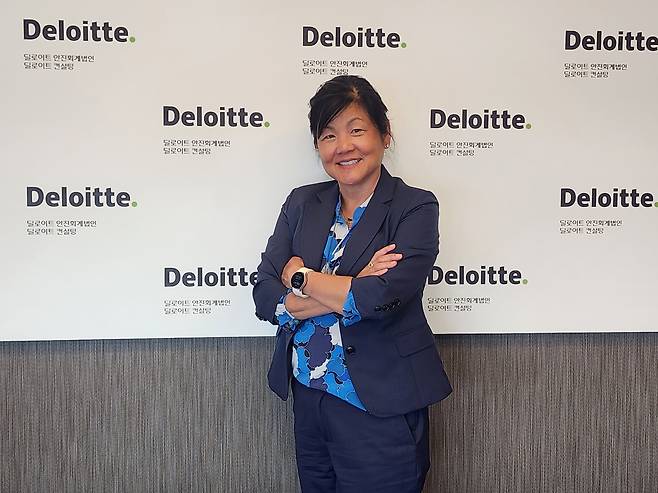 크리스틴 안 딜로이트 글로벌 엔비디아 얼라이언스 리더가 5월 29일 조선비즈와 인터뷰하고 있다. /딜로이트안진
