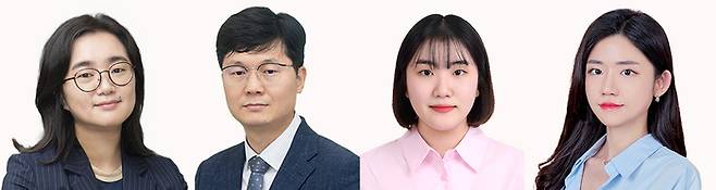 왼쪽부터 조수연, 이상헌 교수, 정승원 박사과정생, 김정효 석사졸업생. (사진=이화여대)