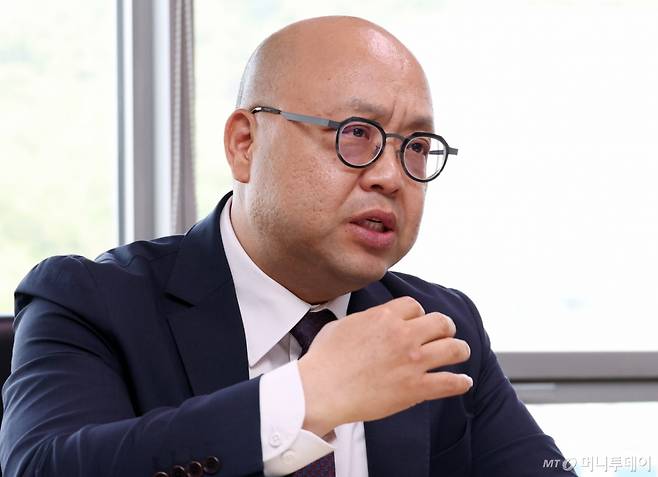 강상엽 대한무역투자진흥공사(코트라) 중소중견기업본부장 인터뷰 /사진=김창현 기자 chmt@