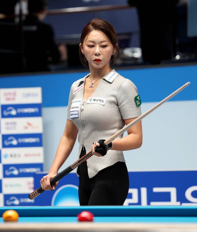 8강에 진출한 김가영. /사진=PBA 투어 제공