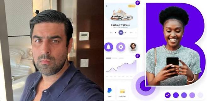 사친 데브 두갈 빌더 AI 창업자(좌)와 빌더 AI의 로고. 인스타그램, 빌더 AI 홈페이지 캡처