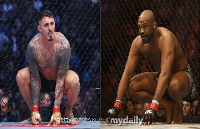 존 존스(오른쪽)와 아스피날. /게티이미지코리아