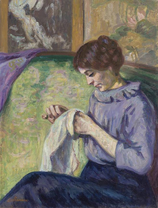 기요맹 부인(1890). 기요맹이 자신의 부인을 그린 그림이다. /개인소장