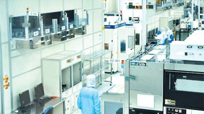 중국 장쑤(江蘇)성 우시(無錫)에 있는 SK하이닉스 반도체 공장