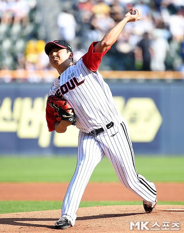 LG의 에이스로 발돋움한 송승기. 사진(잠실 서울)=천정환 기자