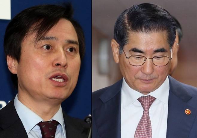 조은석 특별검사(왼쪽)와 김용현 전 국방부장관. 연합뉴스