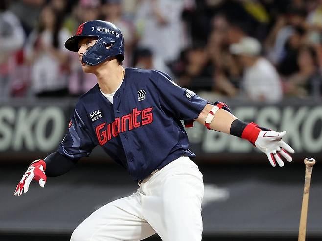 롯데 외야수 윤동희. 연합뉴스