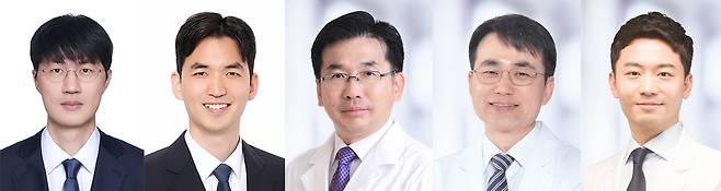 서울대병원 신경과 최석진 교수, 김종수 연구원, 성정준 교수, 영상의학과 박창민, 최규성 교수. 서울대병원 제공