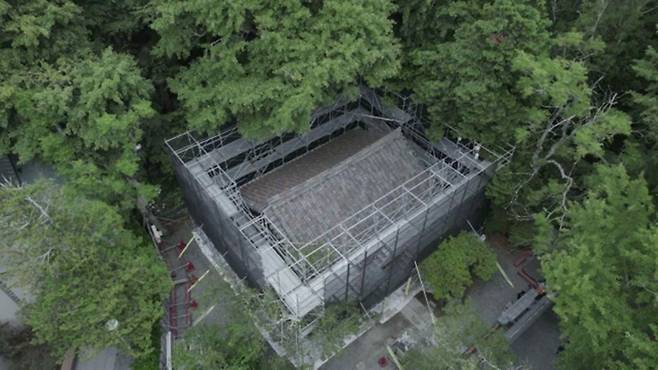 관월당 해체 후 모습 (사진, 국가유산청)