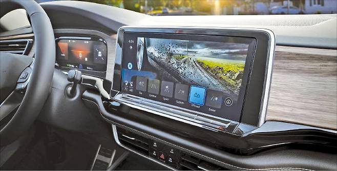 폭스바겐 대형 SUV 신차 아틀라스 인포테인먼트 시스템. 폭스바겐 제공