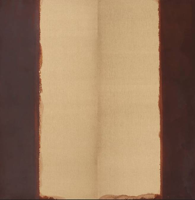윤형근, <청다색 86-29>, 1986. 캔버스에 유화 물감. 300x150(x2)cm, ⓒ윤성열 (국립현대미술관 제공)