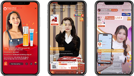 쇼피 플랫폼에서 제품을 판매 중인 셀러들. 쇼피코리아