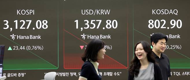 사진은 25일 서울 중구 하나은행 딜링룸. /사진=뉴스1