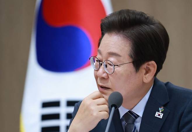 이재명 대통령이 서울 용산 대통령실 청사에서 열린 국무회의를 주재하며 발언하고 있는 모습. ⓒ 대통령실