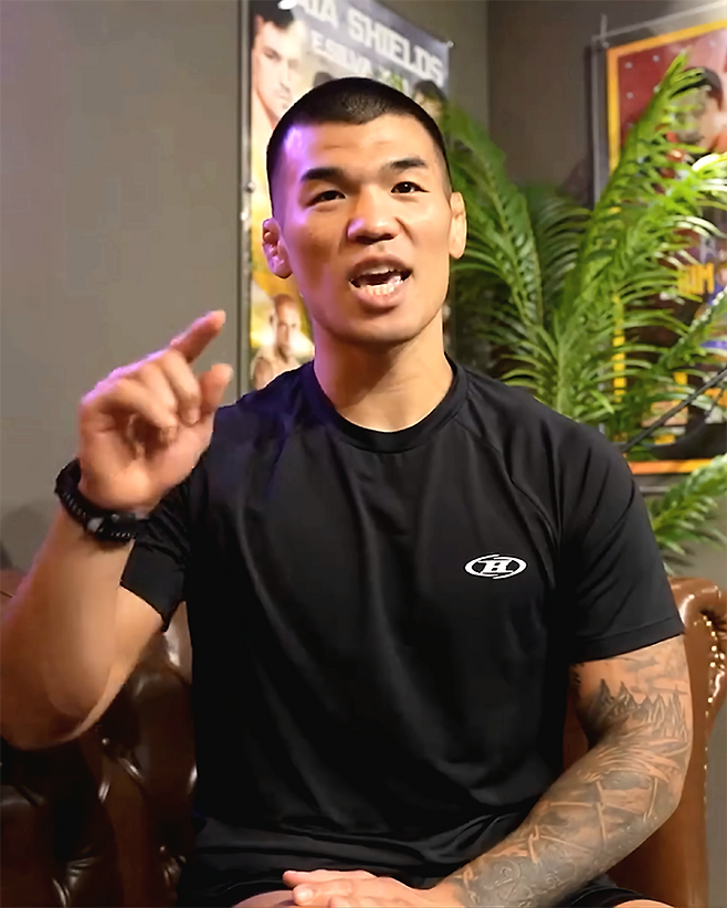 고석현이 2025년 6월 대한민국 24호 파이터로 데뷔하기에 앞서 UFC 코리아 인터뷰를 하고 있다. 사진=TKO