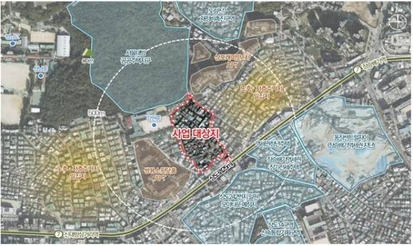 동작구 상도동 356-159번지 지구단위계획 - 서울시 도시·건축공동위원회가 수정 가결한 ‘동작구 상도동 356-159번지 일원 지구단위계획구역’ 사업 대상지 위치도. 서울시 제공