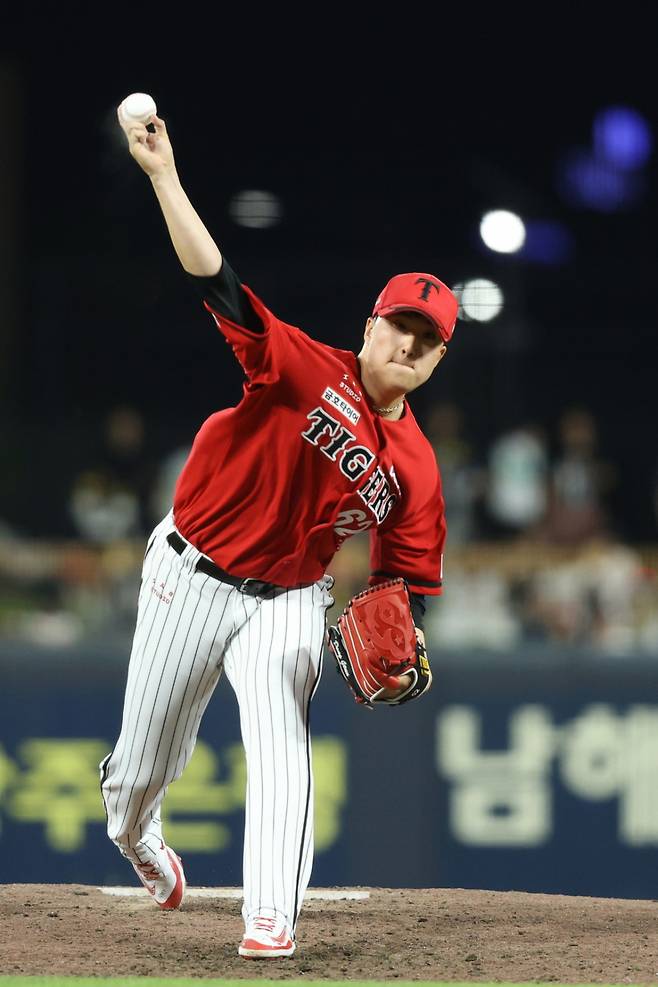 KIA 타이거즈 마무리 투수 정해영. /사진=KIA 타이거즈 제공