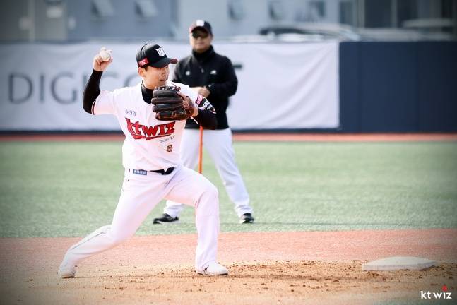 KT 시절 류현인. /사진=KT 위즈 제공