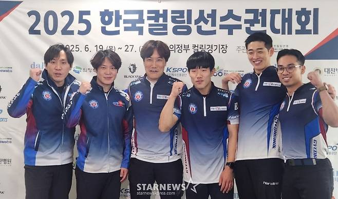 한국컬링선수권대회 우승 후 경북체육회. /사진=박건도 기자