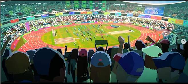 케이팝데몬헌터스 일러스트레이터 헨리웡이 공개한 '아이돌스타선수권대회' 장면 /사진= instagram@henrywong