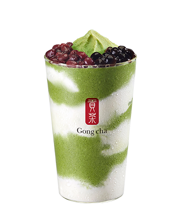 공차 말차 팥빙수 쉐이크.