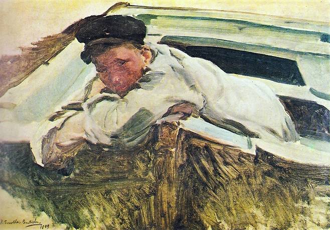 호아킨 소로야, The Cabin Boy, 1899, 캔버스에 유채, 44x64cm, Museu Nacional de Belas Artes