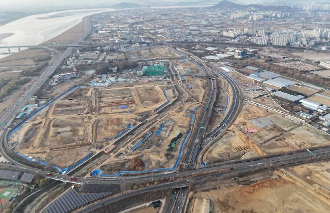 일산테크노밸리 조성 현장. 사진=고양시청