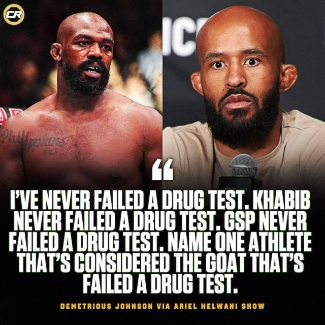 존슨은 아리엘 헬와니와의 인터뷰에서 “나는 항상 존스를 옹호했고 그가 최고 중 하나라고 믿었다. 하지만 그의 커리어를 돌아볼 때 도핑 테스트에 실패한 선수를 어떻게 ‘GOAT’라고 할 수 있나. 그런 선수가 단 한 명이라도 있나? (무하마드)알리, (플로이드)메이웨더, (올렉산드르)우식, (우사인)볼트 같은 사람들을 보자. 그들에게 약물 문제가 있었나? 없잖아”라고 비판했다. 사진=챔피언십 라운드 SNS