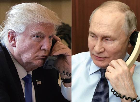 도널드 트럼프 미국 대통령(왼쪽 사진)과 블라디미르 푸틴 러시아 대통령 ⓒAFP 연합