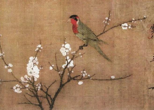 휘종이 그렸다고 전해지는 '오색앵무도'