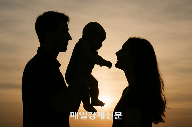 육아휴직 대체인력을 처음으로 채용한 중소기업을 대상으로 한 ‘대체인력 문화확산 지원금’이 내달 1일부터 지원되기 시작한다. 가족 상상도 (AI로 제작)