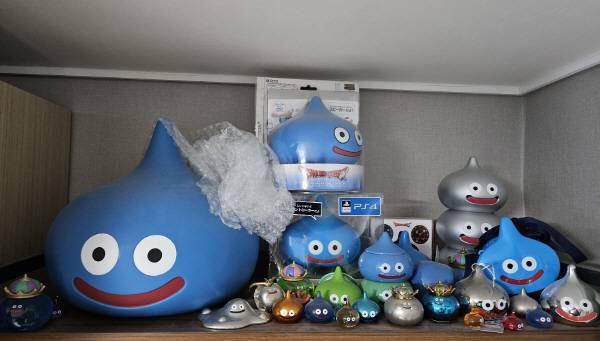 다양한 슬라임을 모아놓은 조기자. 1대1 크기의 슬라임은 최애템이라고 할 수 있다