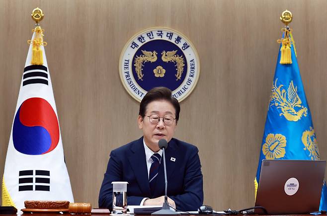 이재명 대통령이 1일 서울 용산 대통령실 청사에서 열린 국무회의에서 발언하고 있다. ⓒ연합뉴스
