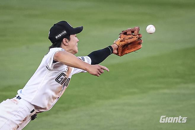 ▲ 전민재 ⓒ롯데 자이언츠