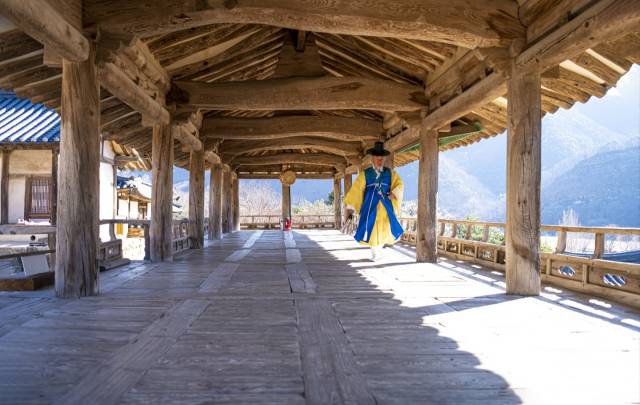 유네스코 세계문화유산으로 지정된 병산서원 만대루의 모습. 매일신문DB