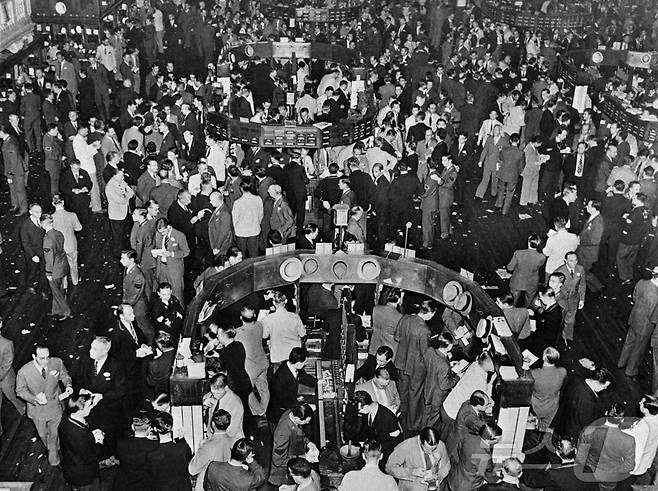 대공황 당시인 1930년 1월 1일 월가의 모습 (자료사진) ⓒ AFP=뉴스1