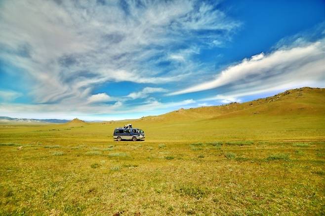 여름에도 시원한 몽골 초원. 교원투어 제공