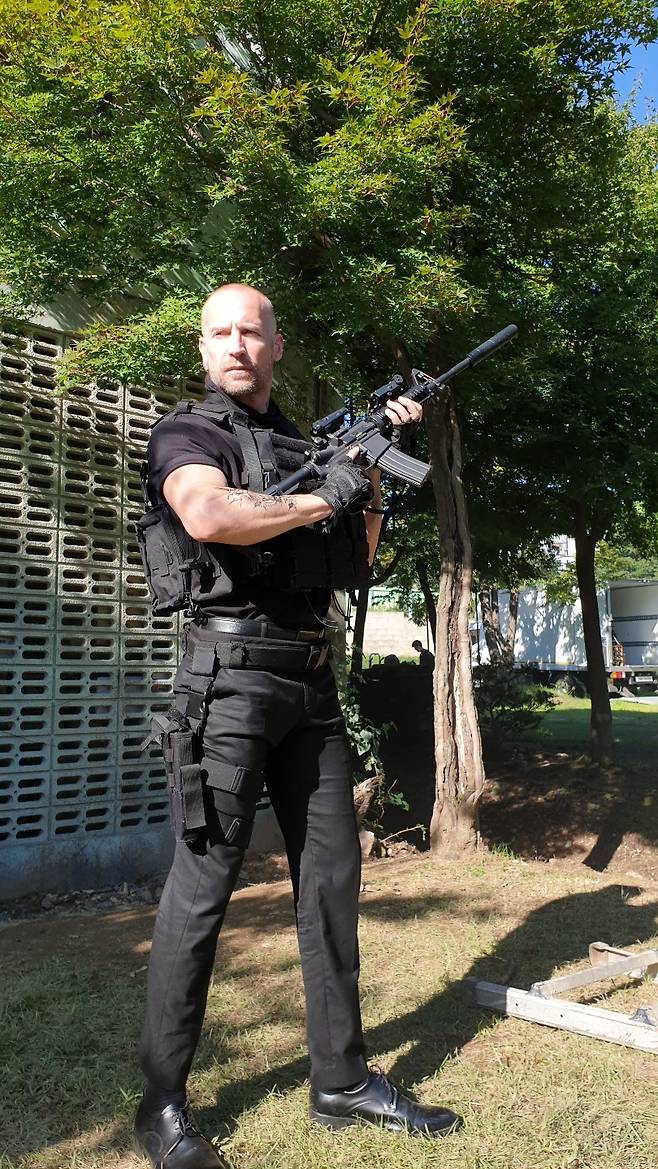 Andreas Fronk on set (Courtesy of Fronk)