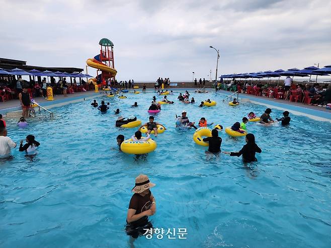 남원 해수풀장. 박미라 기자