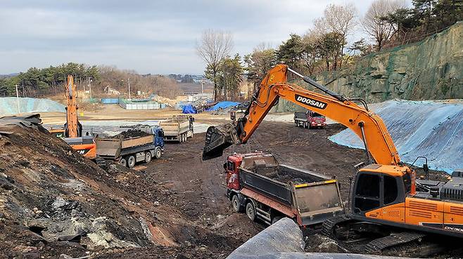 익산시 낭산면 폐석산 복구 모습