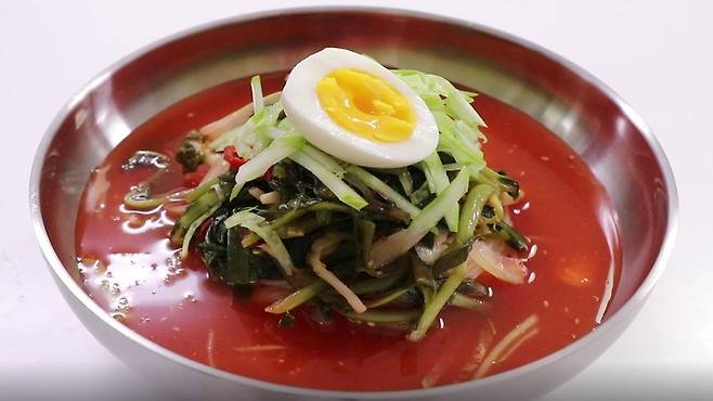 열무 냉면 사진 출처 : 유튜브 캡처