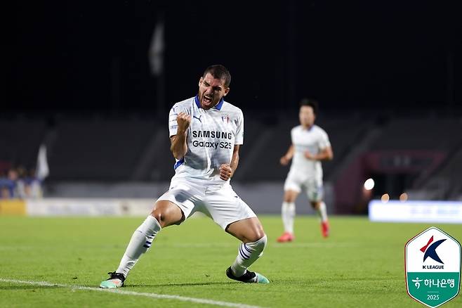 수원 삼성 공격수 브루노 실바. (한국프로축구연맹 제공)
