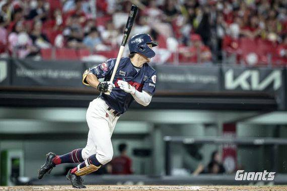 김동혁이 7월 4일 KIA전에서 맹활약했다.롯데자이언츠 제공