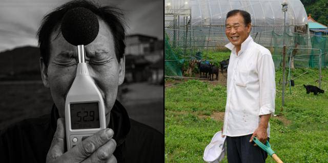 소리에 짓눌려 있던 일상이 회복되며 주민들이 각자의 삶터로 돌아왔다. 당산리 주민 안순섭씨가 소음 방송이 극에 달하던 지난해 11월(왼쪽 사진) 이후 7개월 만에 다시 카메라 앞에 섰다. 그는 "통일을 하자는 게 아니라, 최소한의 평화를 지켜달라는 것"이라며 "정치와 일상의 평화가 밀접하게 연결돼 있음을 실감한다"라고 밝혔다. 강화=하상윤 기자