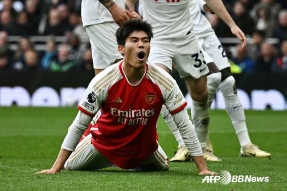 아스널 수비수 도미야스 타케히로. /AFPBBNews=뉴스1